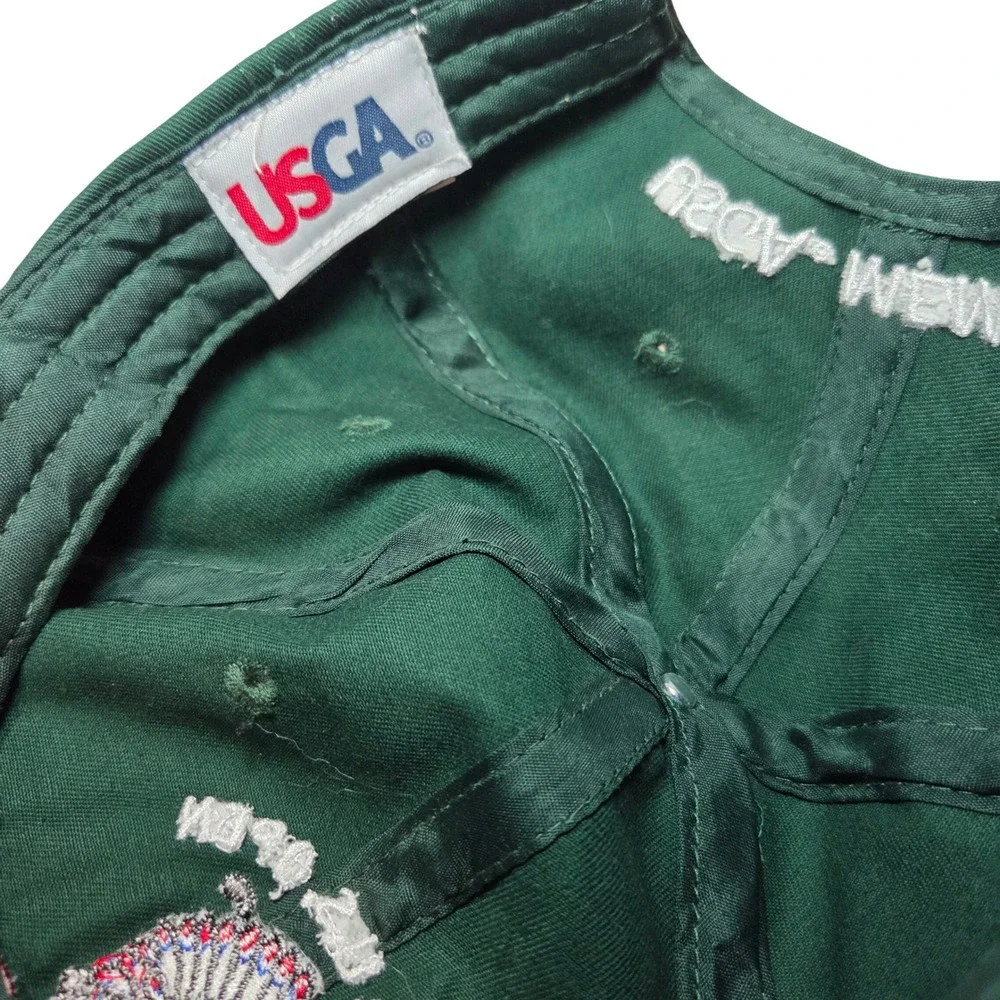 USGA 2018 US Open Shinnecock Hills Golf Hat Mens Green Adjustable Member Cap